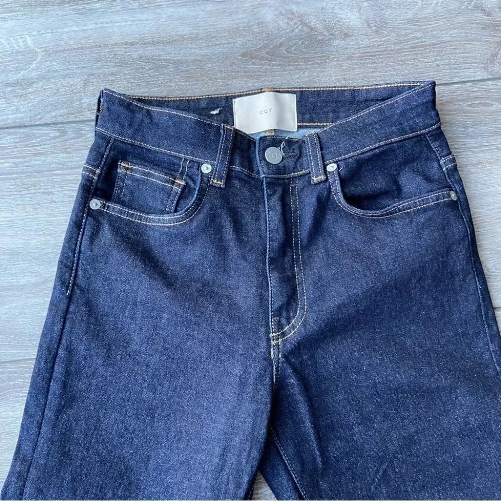 CQY High Rise Skinny PALME CLARITY Dark  Indigo Jeans - Picture 5 of 16